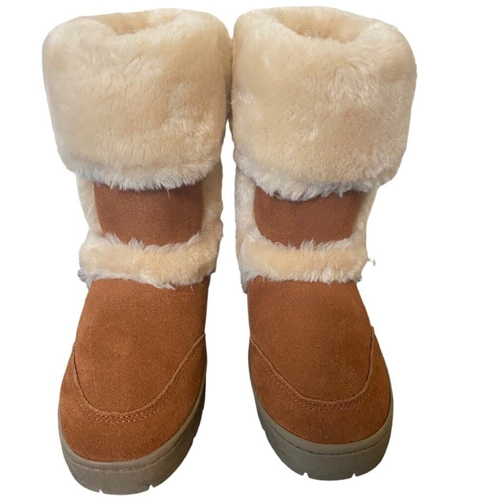 Style & Co. Boots Women's Brown Witty Suede‎  Mid Calf Cold Weather Sz 6 NIB